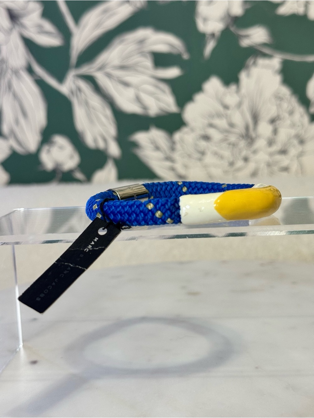 Marc By Marc Jacobs Blue and Yellow Braided Rope Bracelet NWT